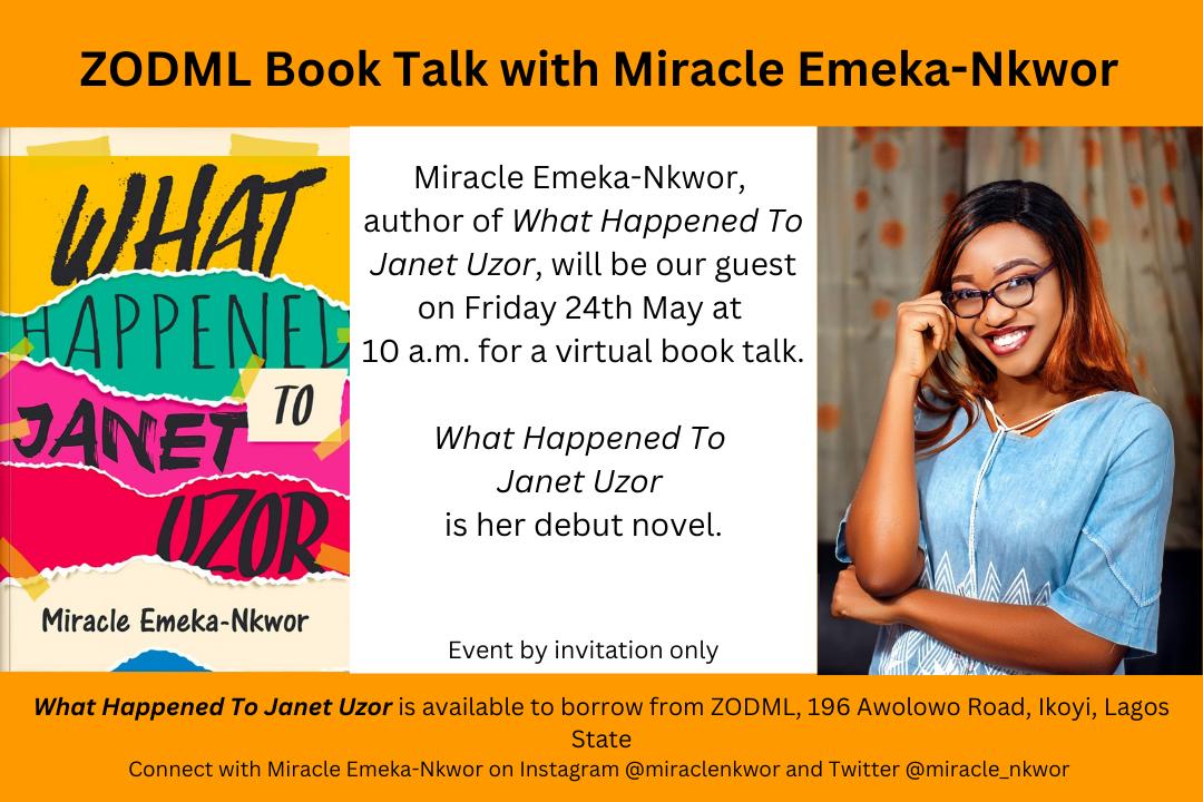 Book Talk with Miracle Emeka-Nkwor
