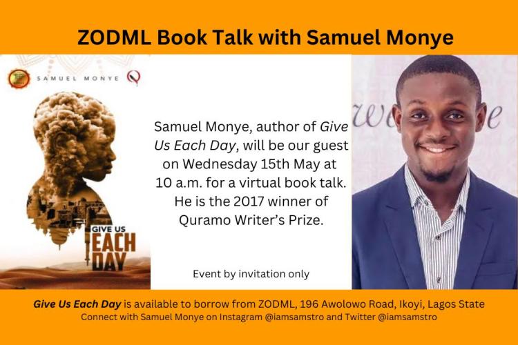 Book talk with Samuel Monye