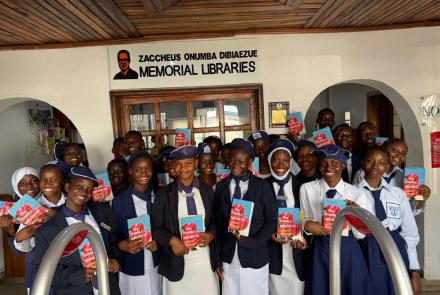 Students from Government Senior College and Ilado Community Senior College at the Book Talk with Chika Unigwe