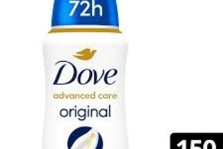 dove original deodorant with a blue cap