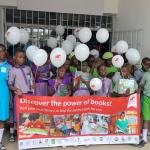 A picture of school children at The Green Library commemorating ILD 2024